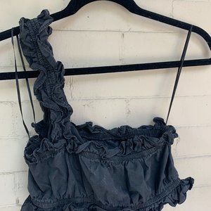 Urban Outfitters Bubble Scrunch One Shoulder Top